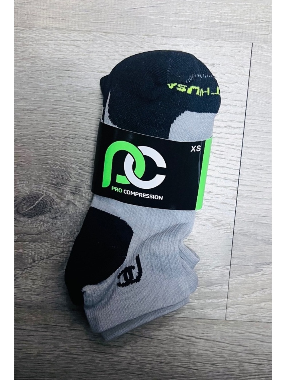 Pro Compression Performance Socks XS Black and Gray